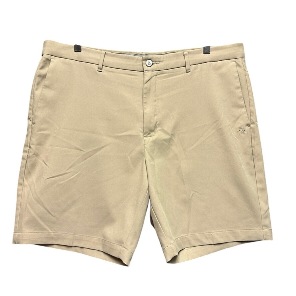 Original Penguin Munsingwear Mens Golf Shorts Tan Performance Trousers 38x31